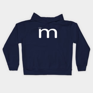 Letter M Lower Case Matching Group Alphabet Kids Hoodie